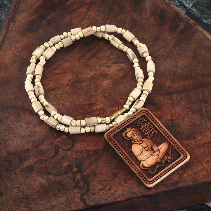 Bageshwar Dham Tulsi Mala (100% Original Tulsi beads) ( Buy 1 Get 1 Free )