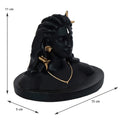Black Adiyogi Lord Shiva Handcrafted Polyresin Figurine