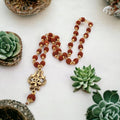🕉️ Gold Plated Rudraksha OM Shiva Trishool Necklace 📿