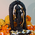 RAM LALLA JI For Pooja Room (Golden Finish, 4 x 3 x 7 inch)