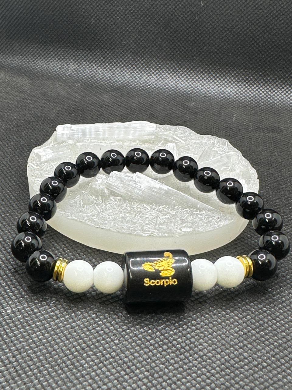 Scorpio Zodiac Natural Gemstone Bracelet