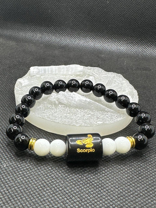 Scorpio Zodiac Natural Gemstone Bracelet