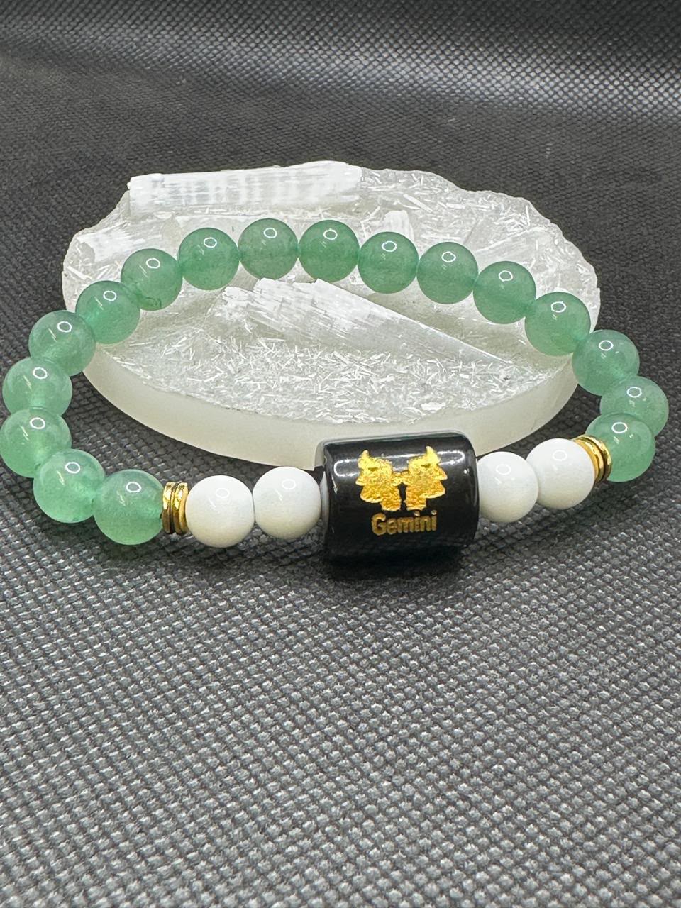 Gemini Zodiac Natural Gemstone Bracelet
