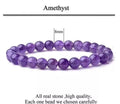 Amethyst Bracelet to brings calmness, reduces stress & anxiety, and gives spiritual success. (Unisex)